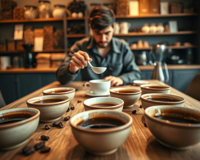 nutty and earthy coffee notes